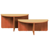 Coffee Table 2 pcs Wax Brown Solid pine wood 873537