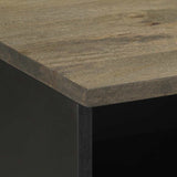 TV Cabinet Black 70x33x46 cm Solid Wood Mango 4017685