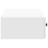 Wall-Mounted Side Table High Gloss White 87.5 x 34.5 x 17 cm 899179