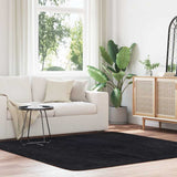 Shaggy Rug High Pile NAVARRA Black 200x200 cm Polyester 4102878