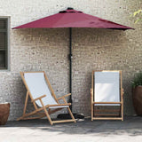 Garden Parasol Bordeaux Red 294 x 150 x 223 cm 42003263