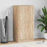 Shoe Cabinet 7 Shelves Oak 243061