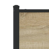 Metal Bed Frame without Mattress Sonoma Oak 75x190 cm Small Single 4007876