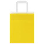 ZNTS Paper Bags 250 pcs with Handles Yellow 18x8x22 cm 4102006