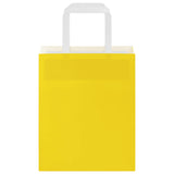 ZNTS Paper Bags 250 pcs with Handles Yellow 18x8x22 cm 4102006