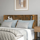 Headboard Cabinet Smoked Oak Engineered wood Standard 817276