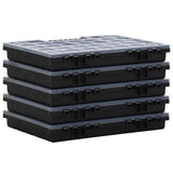 Assortment Boxes 5 pcs 40x30x5 cm Polypropylene 152096