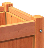 Garden Planters 2 pcs Wax Brown Solid Wood Pine 837444