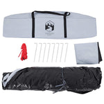 Camping Tent Dome 4-Person White Blackout Fabric Quick Release 4004184