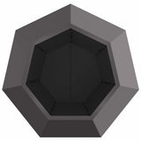 Planter Black 75 x 75 x 60 cm Steel 884038