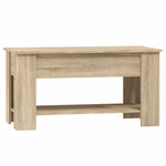 Coffee Table Sonoma Oak 101x49x52 cm Engineered Wood 809704