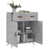 Sideboard Concrete Grey 69.5x34x90 cm Engineered Wood 827952