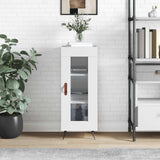 Sideboard High Gloss White 34.5x34x90 cm Engineered Wood 828766