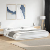 Bed Frame without Mattress White 200x200 cm 3281161
