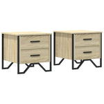 ZNTS Bedside Cabinets 2 pcs Sonoma Oak 40x41x40 cm Engineered Wood 848507