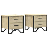 ZNTS Bedside Cabinets 2 pcs Sonoma Oak 40x41x40 cm Engineered Wood 848507