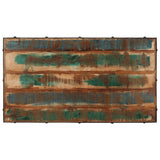 Coffee Table with Wheels Solid Reclaimed Wood 100x55x26 cm 371684