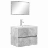 Bathroom Furniture Set Concrete Grey 60 x 38.3 x 45 cm 876035
