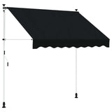 Manual Retractable Awning Black 400 cm 42037043