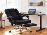 Office Chair with 6-point Vibration Massage and Heat, Fabric Desk Chair with Footrest, High Back, T3398P552511