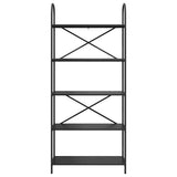 Bookshelf Black Oak 80 x 30 x 183 cm Engineered wood 879887
