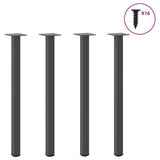 Console Table Legs 4 pcs Anthracite 72-74 cm Steel 4012458