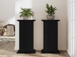 Plant Stand Black Oak 33 x 33 x 100 cm Engineered wood 869238