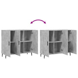 Sideboard Concrete Grey 90x34x80 cm Engineered Wood 828128