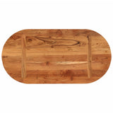 Table Top 80x40x3.8 cm Oval Solid Wood Acacia 370092