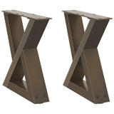 Coffee Table Legs 2 pcs Natural Steel 30x cm Steel 4012679