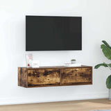 TV Cabinet Smoked oak 100 x 31 x 25.5 cm Engineered wood 861530