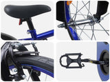 Kids Bike 16 Inches for 4-6 Years Old Blue Black 42009341