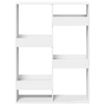 Bookcase White 100x33x135 cm Engineered Wood 3309384