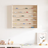 Wooden Collector's Display Case with 6 Shelves 60x8.5x55cm 4017382