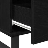 Coffee Table Black Oak 90 x 50 x 36.5 cm Engineered Wood 862963