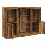 LED Sideboard Old Wood 142.5 x 37 x 100 cm Engineered Wood 3333120