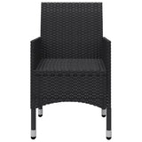 Garden Dining Set Black, Cream white 3095890