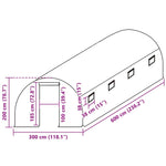 Greenhouse Replacement Cover 300x600x200 cm Green 316431
