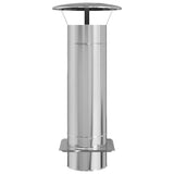 Chimney Extension Silver 35 x 35 x 82 cm Stainless Steel 42008450