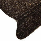 ZNTS Stair Mats Self-adhesive 30 pcs Dark Brown 65x21x4 cm 3365661