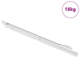 Drawer Slide 49 pcs White Steel 864661