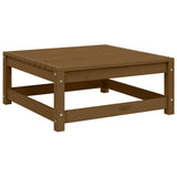 Garden Footstool 70x70x30 cm Honey Brown Solid Wood Pine 805673