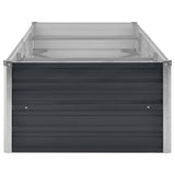 Garden Raised Bed Anthracite 240x80x45 cm Galvanised Steel 45727