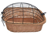 Bike Front Basket with Cover 50x45x35 cm Natural Willow 170902
