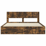 Bed Frame with Storage and Headboard 3 pcs Engineered Wood 3414175