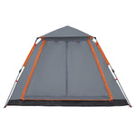 Camping Tent Dome 5-Person Grey and Orange Quick Release 4004148