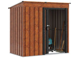 Garden Sheds Brown 137 x 81 x 180 cm Metal 42011292
