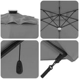 Roma Parasol Anthracite 286 x 284 x 270 cm 42003353