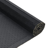 Rug Rectangular Black 100x500 cm Bamboo 376822