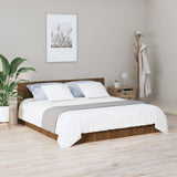 Bed Headboard Brown Oak 200x1.5x80 cm Engineered Wood 816978